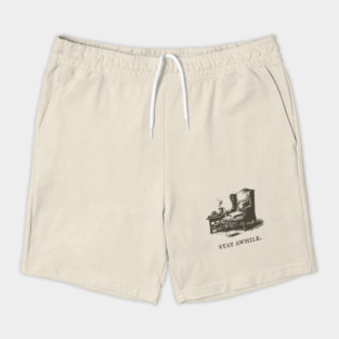 Cozy Reading Nook Invitation to Stay Awhile Shorts