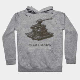 Vintage Wild Honey and Honeycomb Illustration Hoodie