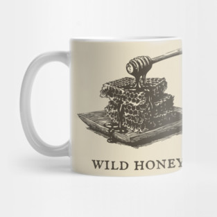 Vintage Wild Honey and Honeycomb Illustration Mug