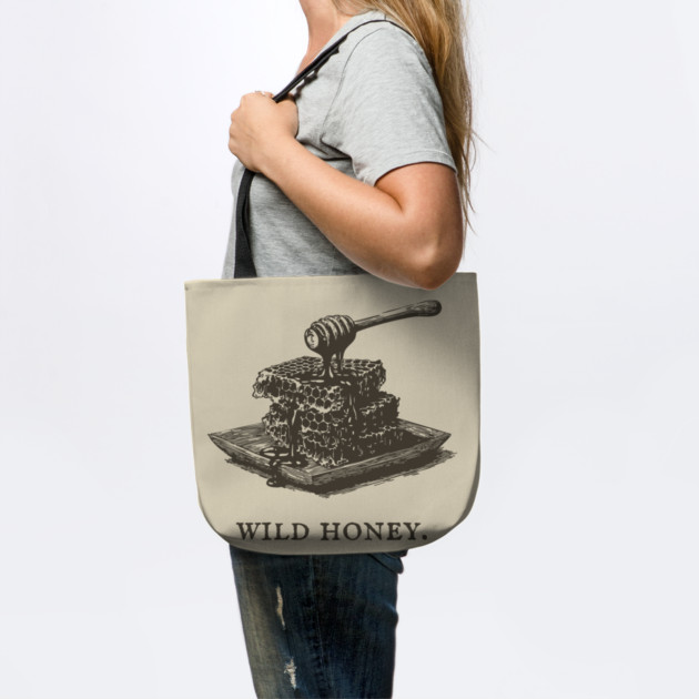 Vintage Wild Honey and Honeycomb Illustration by TuncGK