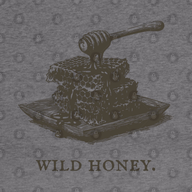 Vintage Wild Honey and Honeycomb Illustration by TuncGK