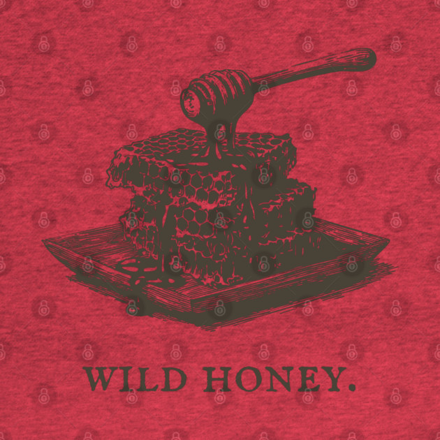 Vintage Wild Honey and Honeycomb Illustration by TuncGK