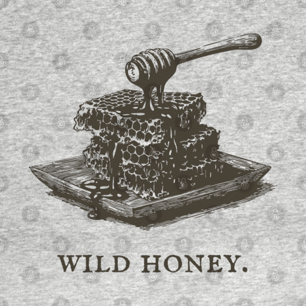 Vintage Wild Honey and Honeycomb Illustration by TuncGK