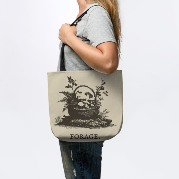 Rustic Forest Foraging Basket Illustration by TuncGK