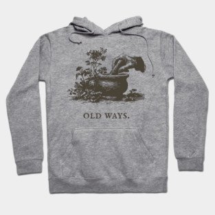 Traditional Mortar and Pestle Old Ways Illustration Hoodie