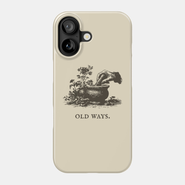 Traditional Mortar and Pestle Old Ways Illustration Phone Case by TuncGK