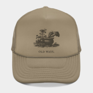 Traditional Mortar and Pestle Old Ways Illustration Hat