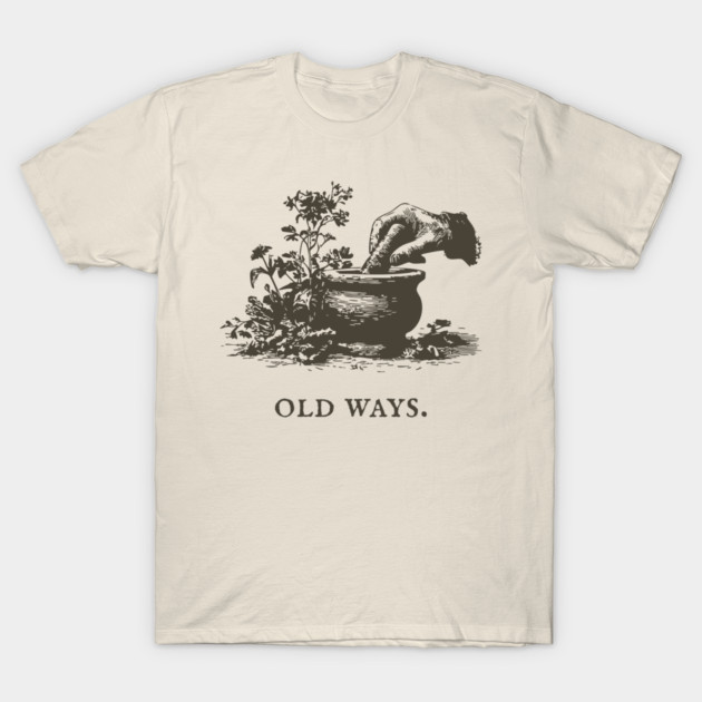 Traditional Mortar and Pestle Old Ways Illustration T-Shirt by TuncGK