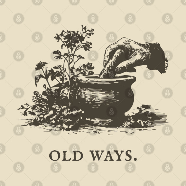 Traditional Mortar and Pestle Old Ways Illustration by TuncGK