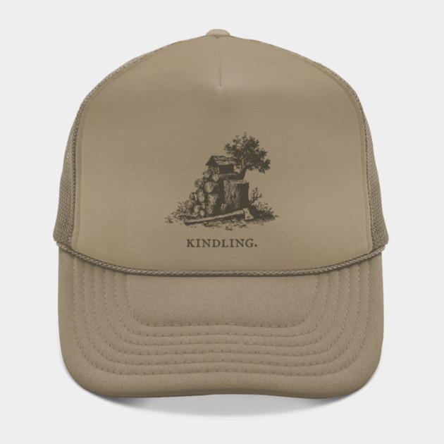 Rustic Kindling and Chopping Block Illustration by TuncGK