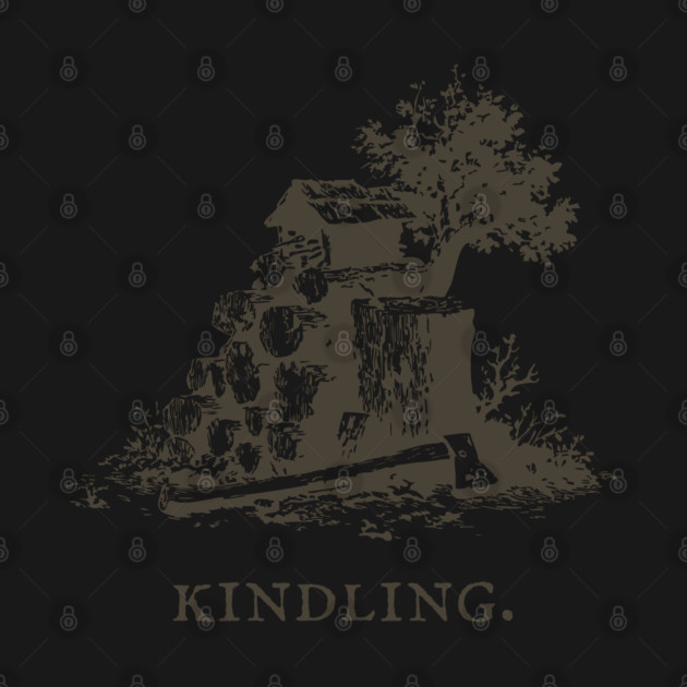 Rustic Kindling and Chopping Block Illustration by TuncGK