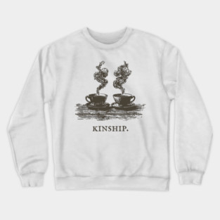 Cozy Kinship Two Cups of Coffee Illustration Crewneck Sweatshirt