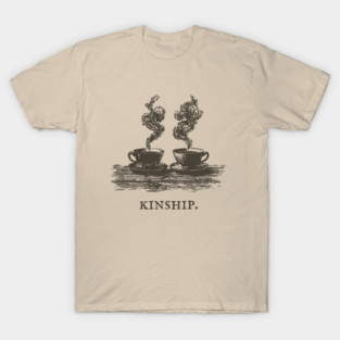 Cozy Kinship Two Cups of Coffee Illustration T-Shirt