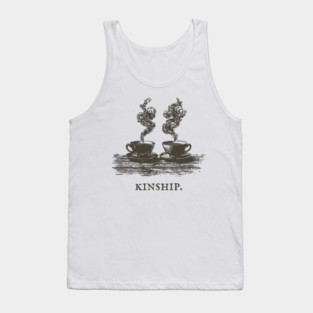 Cozy Kinship Two Cups of Coffee Illustration Tank Top