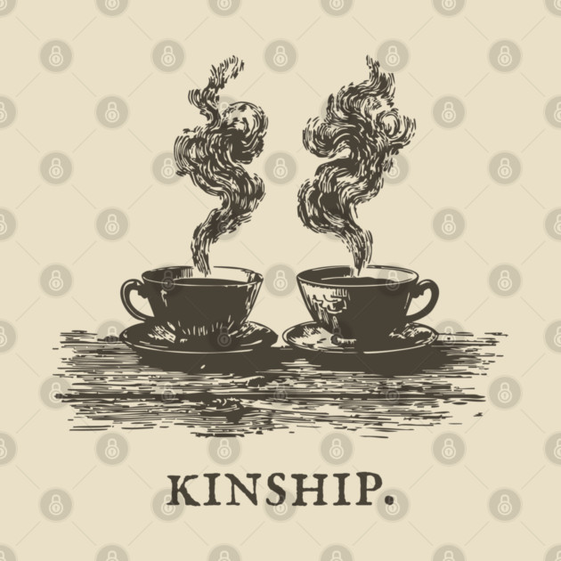 Cozy Kinship Two Cups of Coffee Illustration by TuncGK