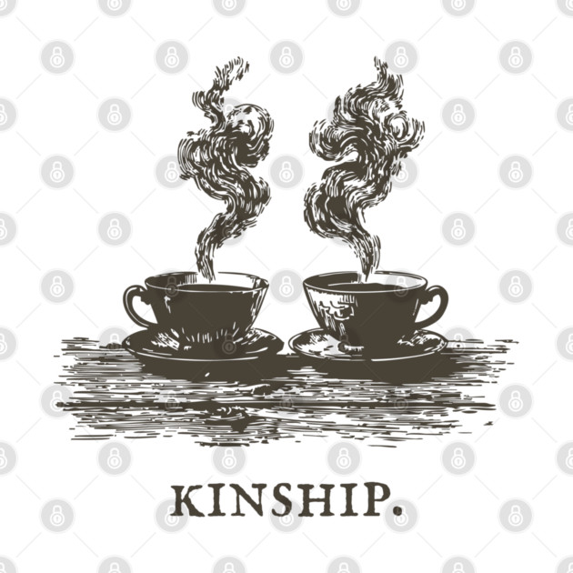 Cozy Kinship Two Cups of Coffee Illustration by TuncGK
