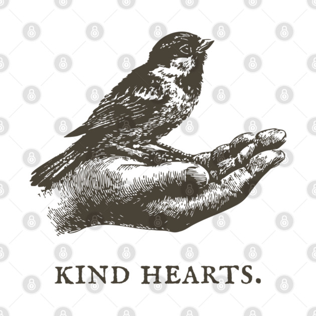 Kind Hearts Bird in Hand Illustration by TuncGK