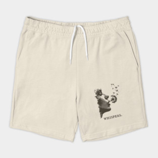 Whispers Dandelion Silhouette Illustration Shorts