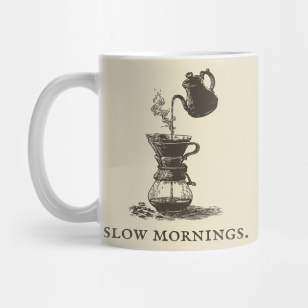 Slow Mornings Pour Over Coffee Ritual Illustration by TuncGK