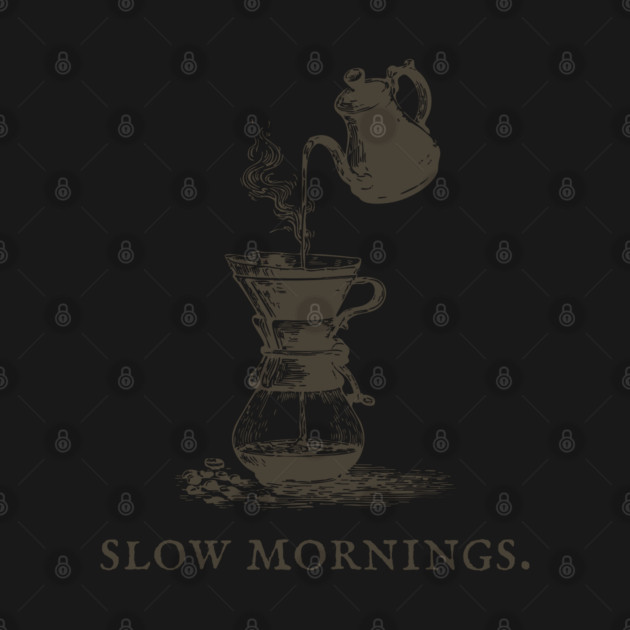 Slow Mornings Pour Over Coffee Ritual Illustration by TuncGK