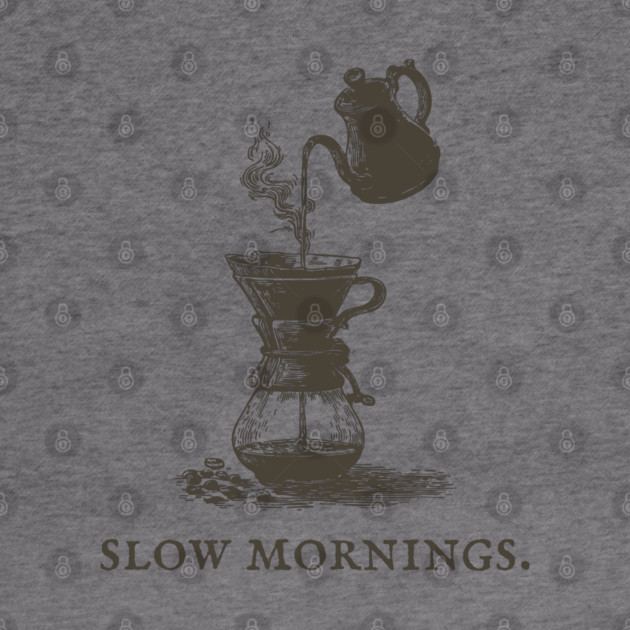 Slow Mornings Pour Over Coffee Ritual Illustration by TuncGK