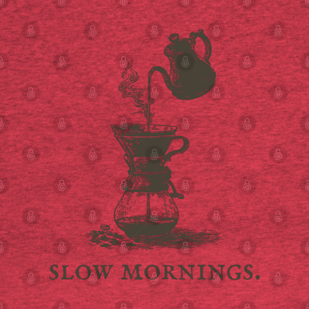 Slow Mornings Pour Over Coffee Ritual Illustration by TuncGK