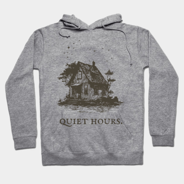 Cozy Cottage Illustration for the Quiet Hours Hoodie by TuncGK