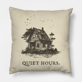 Cozy Cottage Illustration for the Quiet Hours Pillow