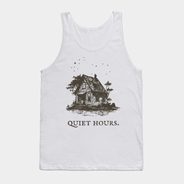 Cozy Cottage Illustration for the Quiet Hours Tank Top by TuncGK