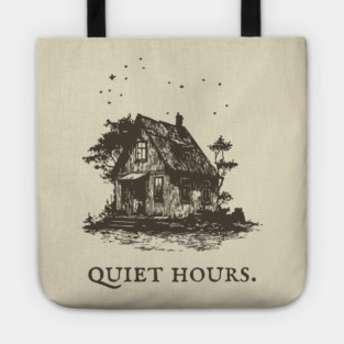 Cozy Cottage Illustration for the Quiet Hours Tote