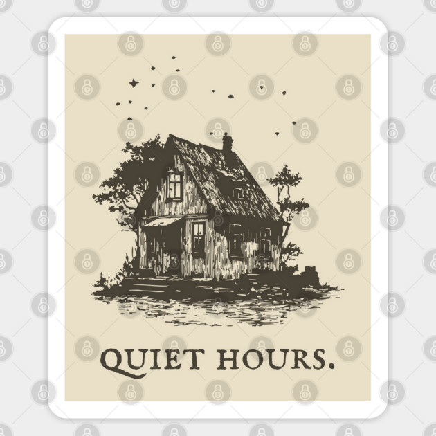 Cozy Cottage Illustration for the Quiet Hours Sticker by TuncGK
