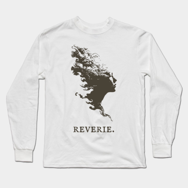 Reverie Silhouette of a Dreamer Illustration Long Sleeve T-Shirt by TuncGK