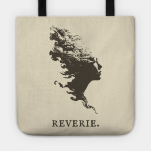 Reverie Silhouette of a Dreamer Illustration Tote