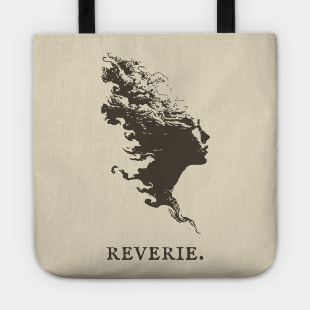 Reverie Silhouette of a Dreamer Illustration Tote by TuncGK
