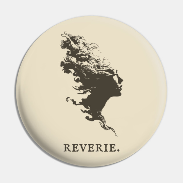 Reverie Silhouette of a Dreamer Illustration Pin by TuncGK