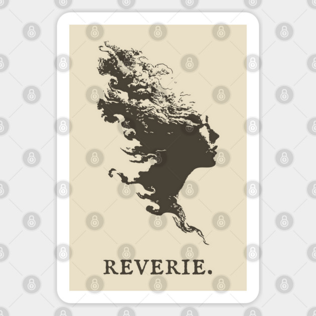 Reverie Silhouette of a Dreamer Illustration Sticker by TuncGK