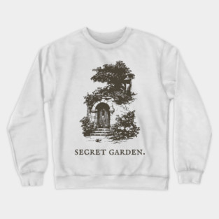 Secret Garden Gate Vintage Fairytale Illustration Crewneck Sweatshirt
