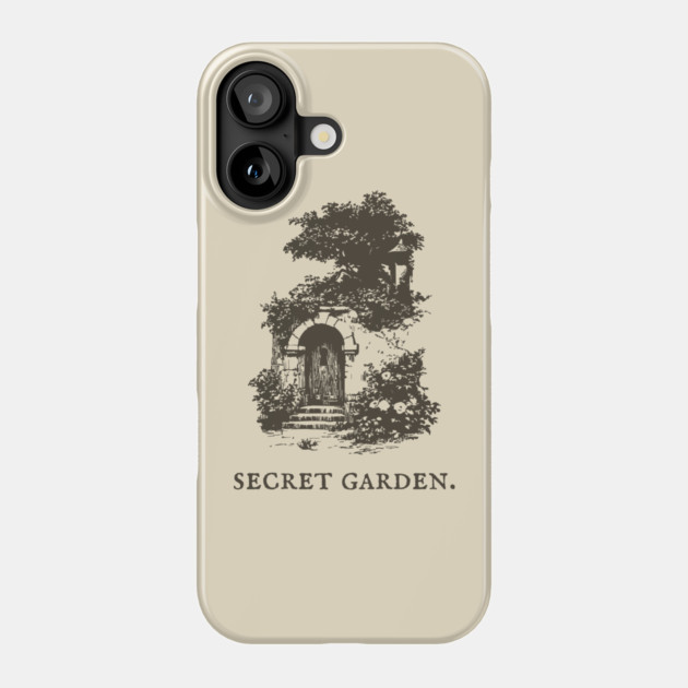 Secret Garden Gate Vintage Fairytale Illustration Phone Case by TuncGK