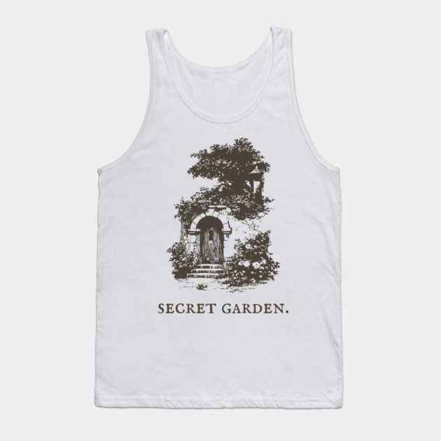 Secret Garden Gate Vintage Fairytale Illustration Tank Top by TuncGK