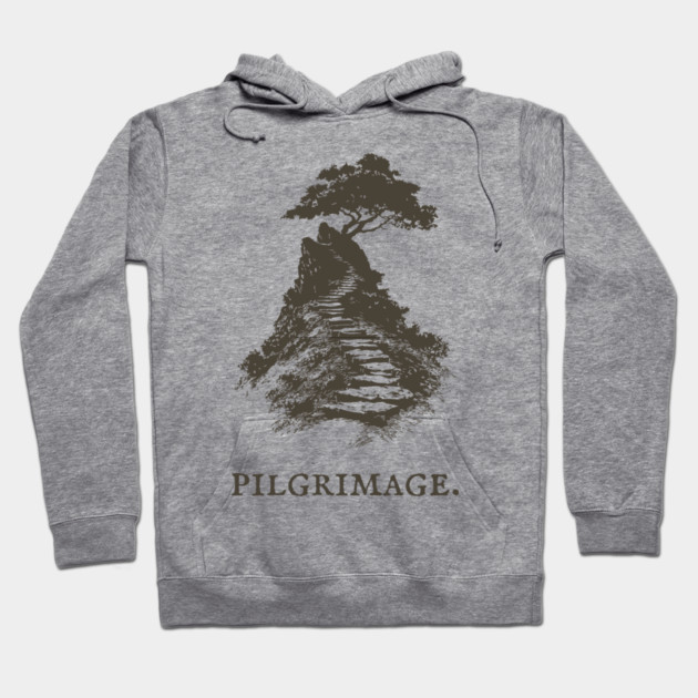 A Sacred Pilgrimage to a Solitary Tree Hoodie by TuncGK