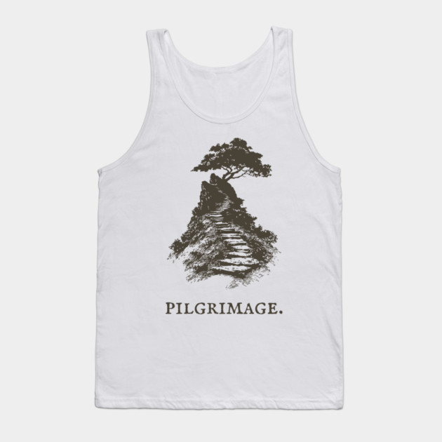 A Sacred Pilgrimage to a Solitary Tree Tank Top by TuncGK