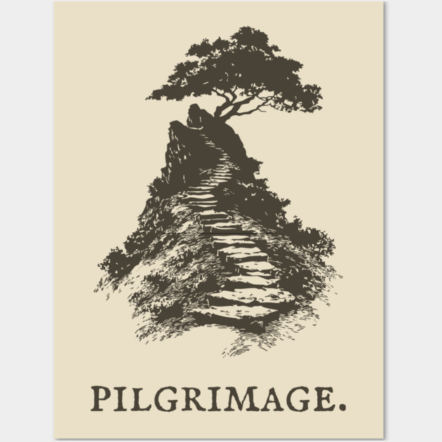 A Sacred Pilgrimage to a Solitary Tree Wall Art by TuncGK