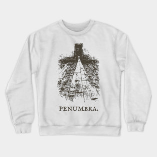 Penumbra Moody Light and Shadow Illustration Crewneck Sweatshirt