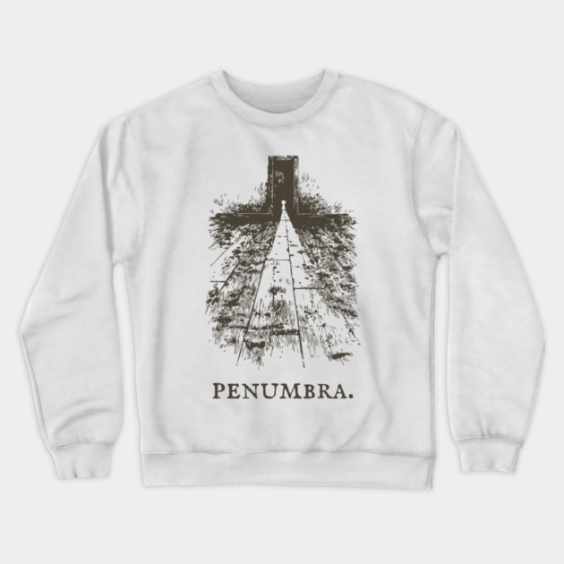 Penumbra Moody Light and Shadow Illustration Crewneck Sweatshirt by TuncGK