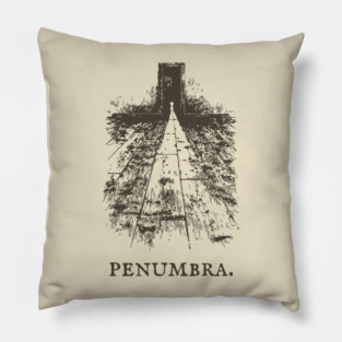 Penumbra Moody Light and Shadow Illustration Pillow