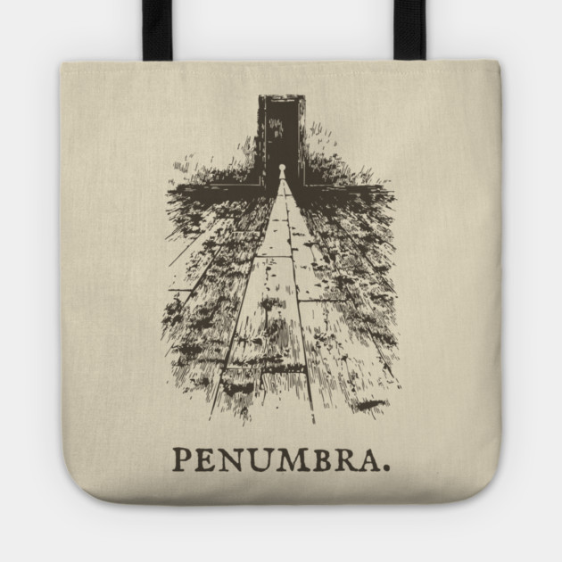 Penumbra Moody Light and Shadow Illustration Tote by TuncGK