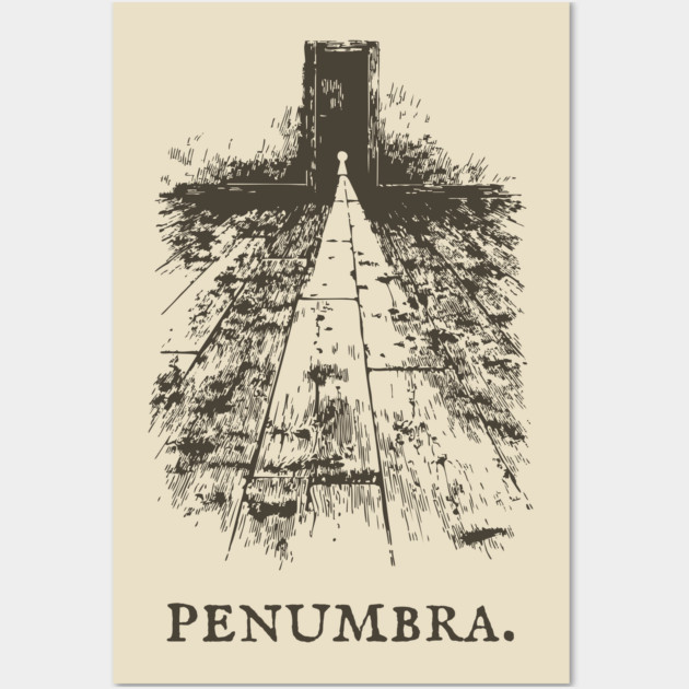 Penumbra Moody Light and Shadow Illustration Wall Art by TuncGK