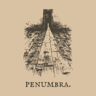 Penumbra Moody Light and Shadow Illustration T-Shirt