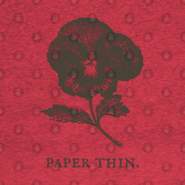 Paper Thin Pressed Pansy Flower Illustration by TuncGK