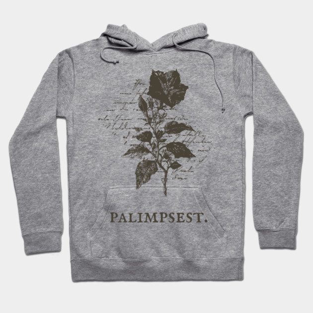Palimpsest Layered History Botanical Illustration Hoodie by TuncGK